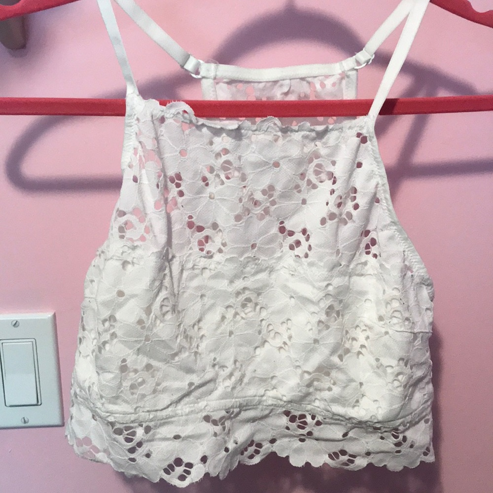 Lace High-Neck Bralette